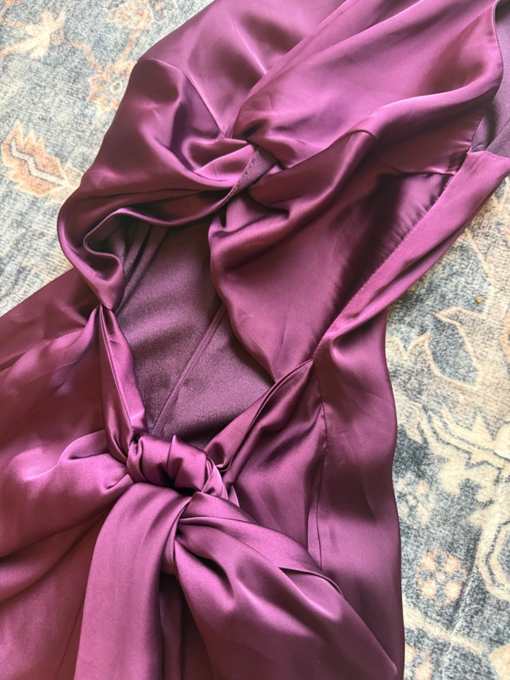 ANDREA IYAMAH Reni Plum Dress in Satin NWT Small - Picture 11 of 13